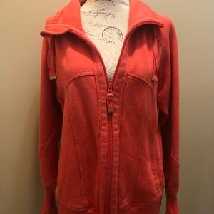 Coral Full-Zip Workout Jacket